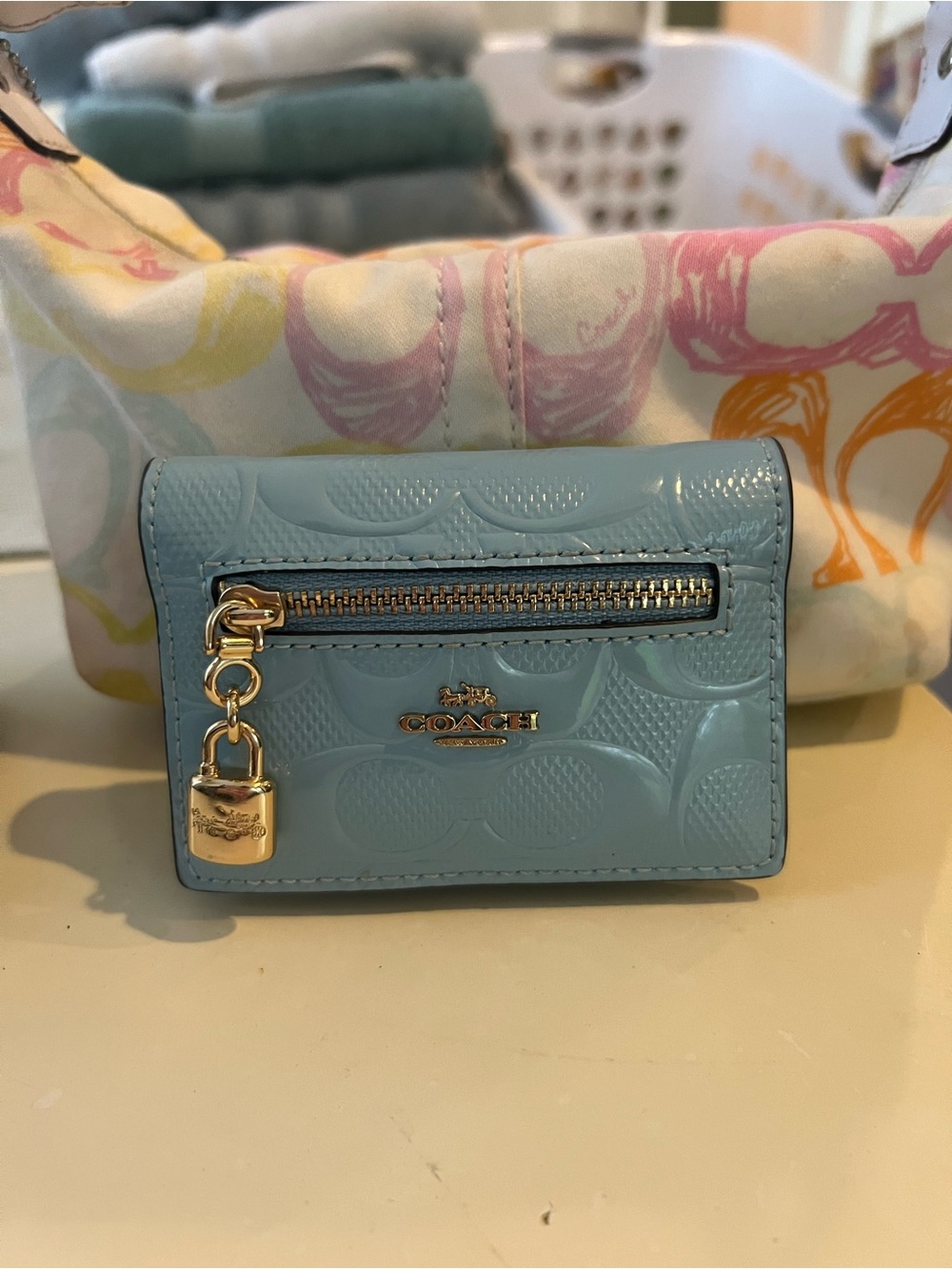 Blue Coach Wallet - Picture 4 of 4